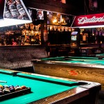 all the pool tables at tumbelweeds
